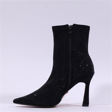 Una Healy I Get Around High Heel Boot - Black Glitter